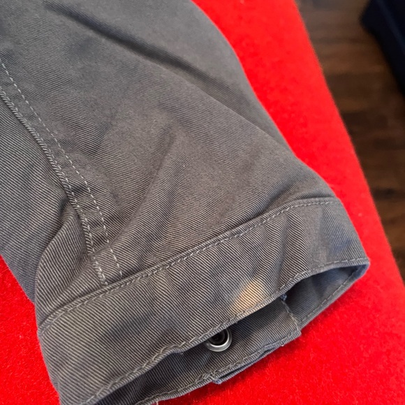 Men's Grey Diesel Hooded Parka Coat - Picture 4 of 7